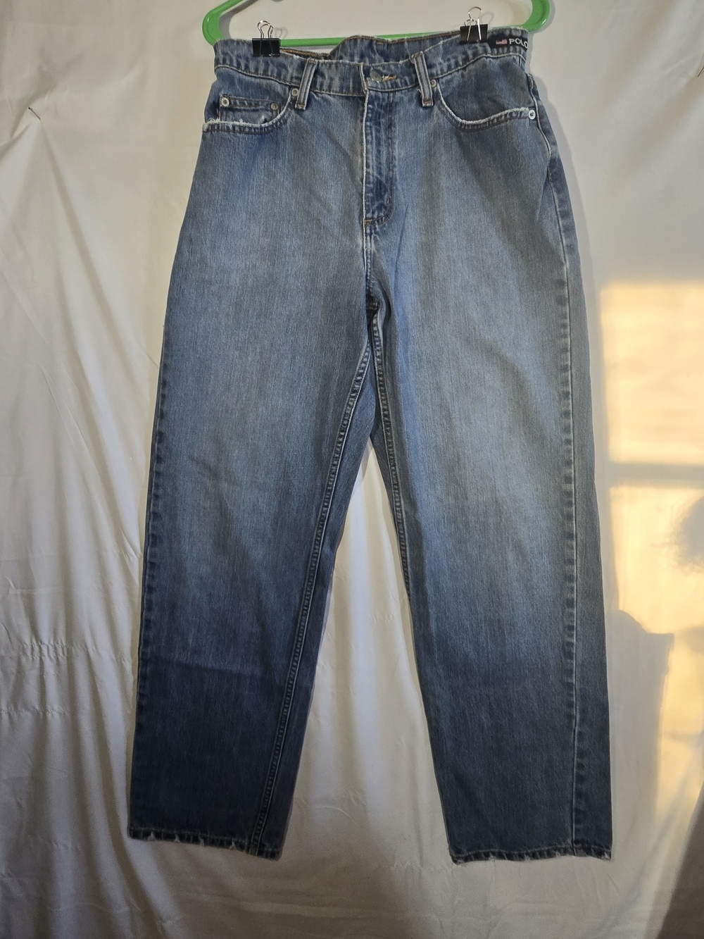 Ralph Lauren Men's Straight-Leg Denim Jeans in Medium Blue 30x32